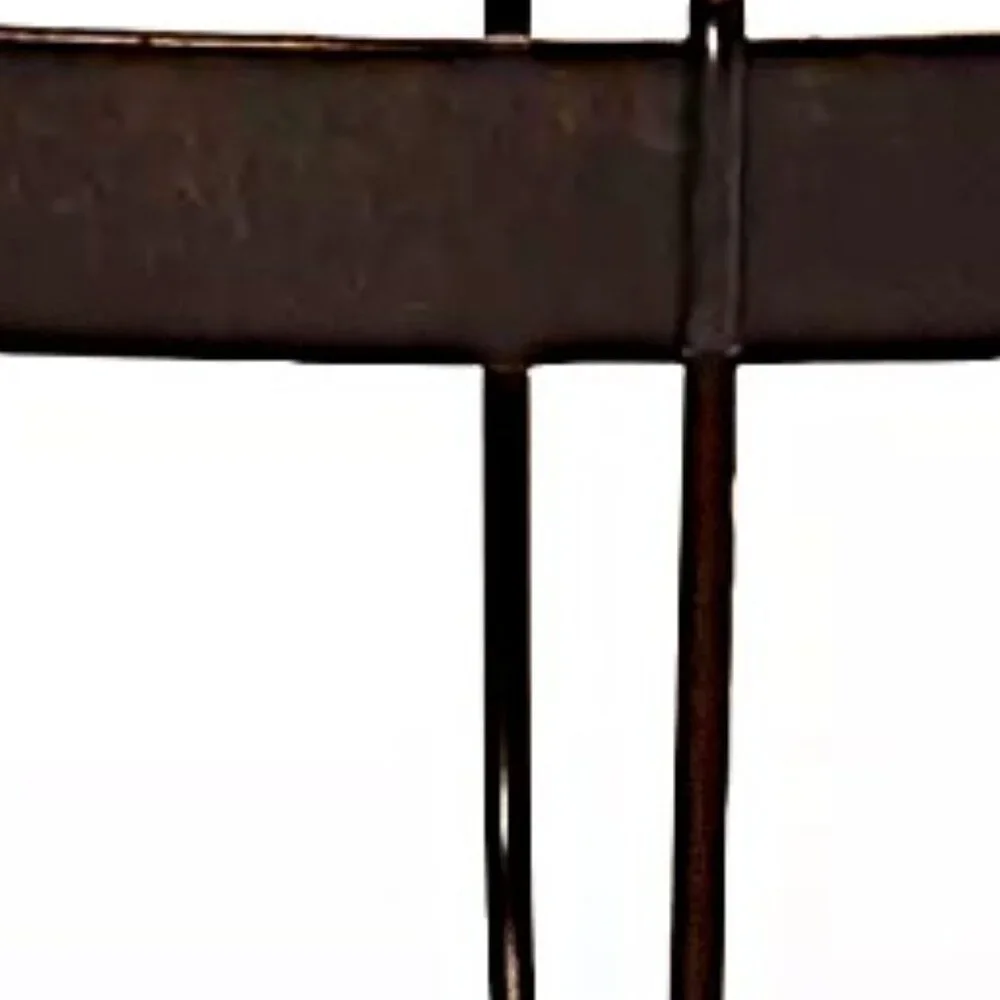 Rustic Farmhouse Hanging Fruit Basket – Metal Kitchen Storage Centerpiece